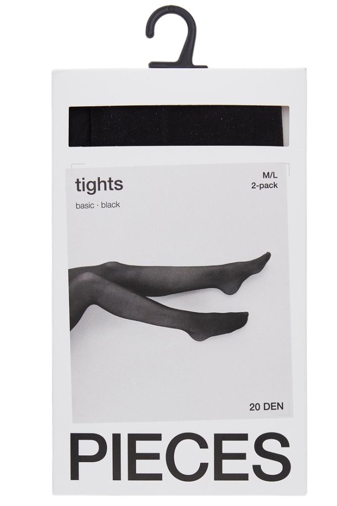 PCNEW NIKOLINE 20 DEN 2 PACK TIGHTS 17091936 Black